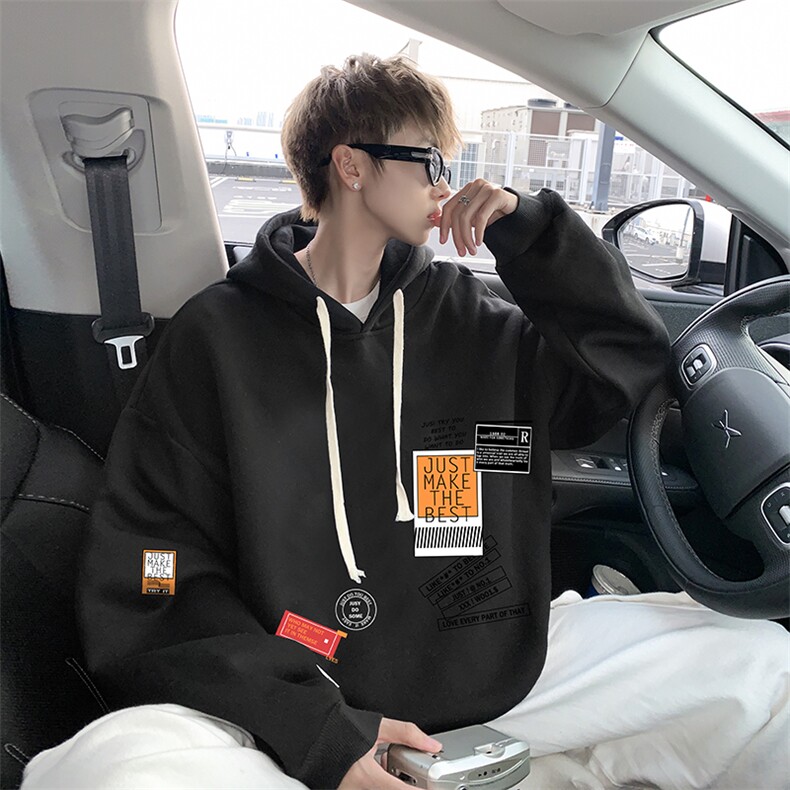8XL连帽卫衣男大码胖子帽衫大号运动服WY2121-P35加绒款-P40,男装卫衣,电商A040