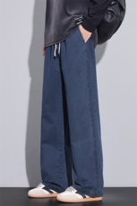 纯棉工装休闲裤男士秋季潮牌直筒宽松美式高街阔腿长裤Z2510-P50，男装工装外套，星座509