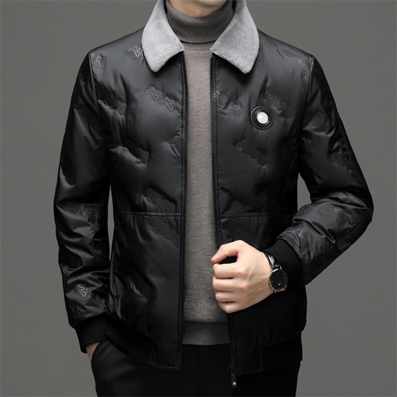 CSYR95512钱塘2020-冬季厚款商务休闲百搭中年男士翻领羽绒服P245,男装羽绒服,钱塘207-2