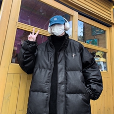 冬季棉衣男潮流时尚棉衣男港风皮棉衣外套MY8108-P125，男装棉衣，星座210-1