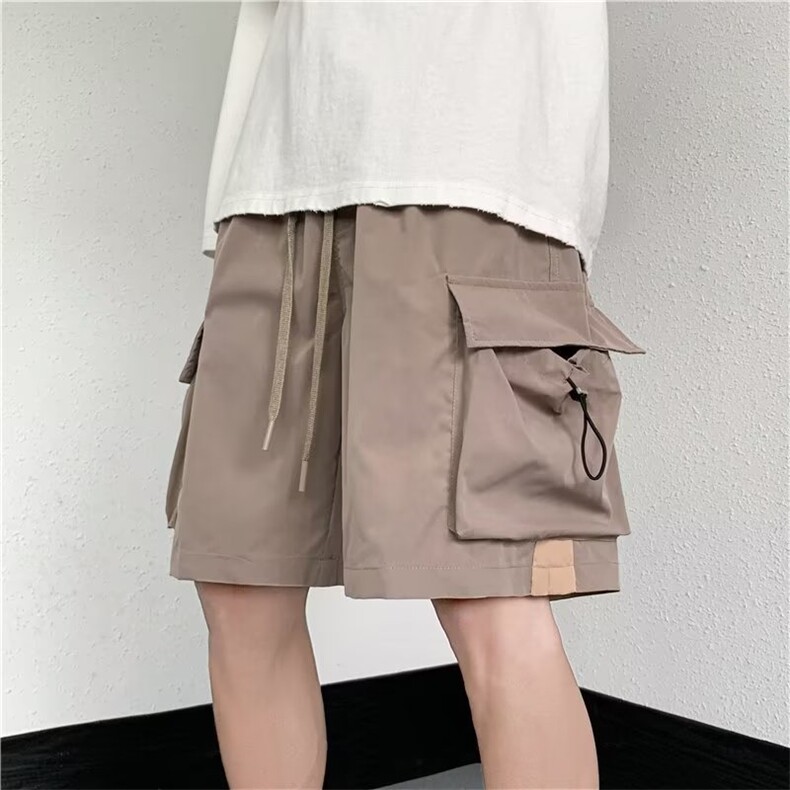 美式机能工装短裤男夏季日系潮流休闲宽松直筒五分中裤DK2204-P29图片