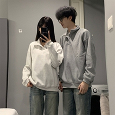 抖音得物高品质二开26春装美式高街结构设计POLO翻领卫衣外套W77，男装Polo衫，电商A486
