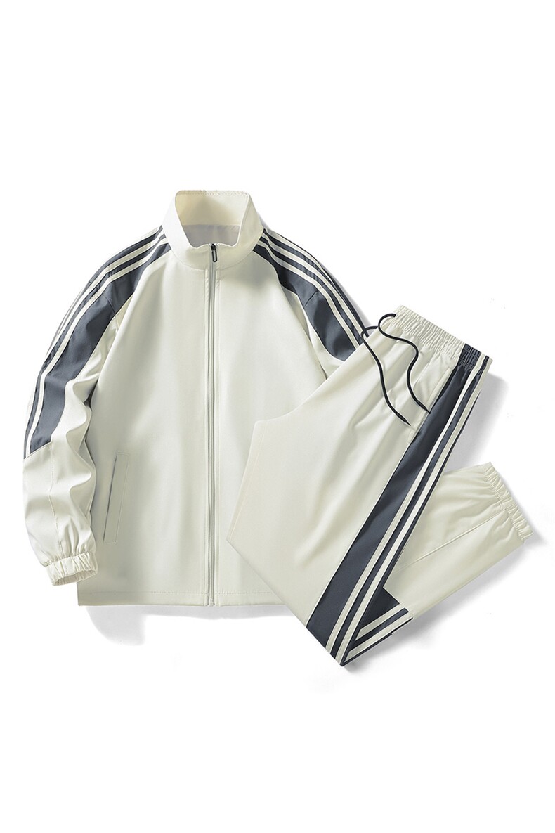 2025男秋季开衫套装两件套运动服休闲服长袖套装立领外套D02-P40,男装休闲套装,星座1402-2