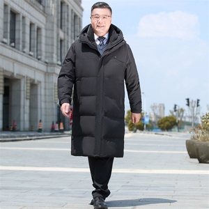 中老年爸爸装锁温背带中长款90%鹅绒服连帽外套H86-P310488元