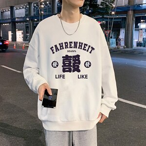 S6256-P28  秋季圆领卫衣男大码韩版宽松长袖外套图片