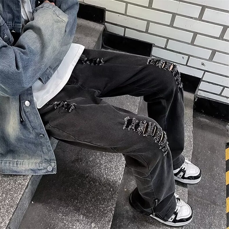 美式牛仔裤男款秋季长裤潮AK809P40,男装牛仔裤,星座1116-2