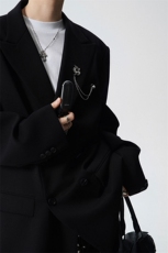 西服送胸针96%绦纶4%氨纶M-5XL大码XF78145P85控139西裤78151P45，男装西服，星座227-7