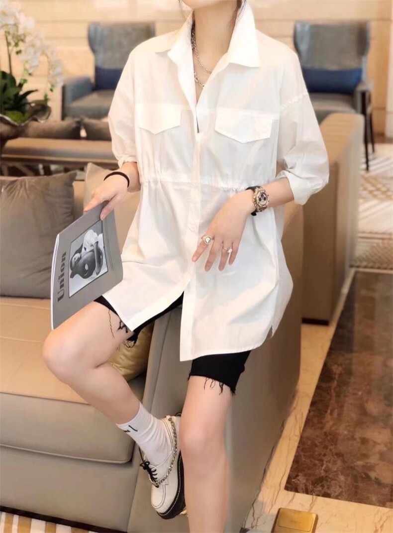 ［爱美欧］夏季新款现货短袖衬衫，女装衬衫，爱美欧