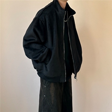 现货新款冬季羊毛呢子外套男士短款宽松休闲夹克A351-AJ2621-P135，男装夹克，电商A351