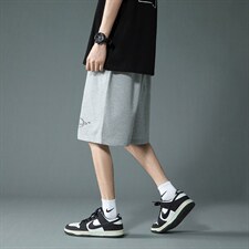HD74238-P22华夫格短裤男大码宽松五分裤男直筒中裤，男装休闲裤，电商A040