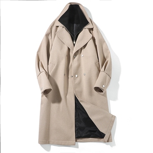 大货假两件精品-毛呢男大衣男风衣男中长款大码F760-P135白底D,男装风衣,星座401