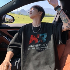 量大优供视频重磅麂皮绒短袖T恤男JPDX227-特P19，男装T恤，电商B367