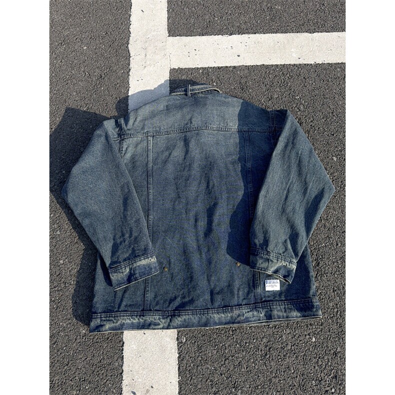 B221美式高街暗黑小众重工艺加厚牛仔外套SY2433-P95控129,男装工装外套,电商B221