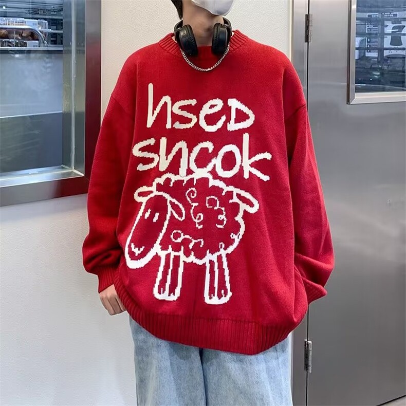 秋季套头休闲长袖文艺针织衫男青春流行ins毛衣圆领M817-P37,男装针织衫/毛衣,星座512-2