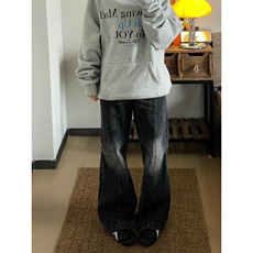 【有货】渐变工装牛仔裤男夏潮牌痞帅炸街裤子美式B321LL-特P58，男装牛仔裤，星座1007（原301D）