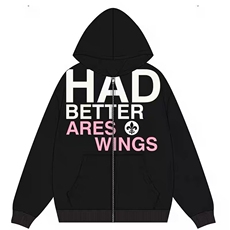 得物品质秋裤男连帽卫衣字母印花拉链夹克衫外套WY223P55，男装夹克，星座1013-1