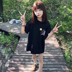 万针全刺绣工艺抖音得物高品质260克重磅纯棉双纱美式高街短袖T恤，男装T恤，电商A486