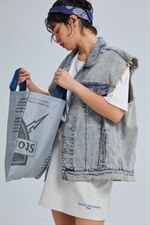 【现货】牛仔做旧马甲，女装马甲，AIMEEWQ