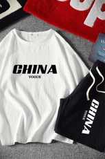 TY35001-P55透气亚t恤套装男大码短裤男装搭配一套麒麟风，男装T恤，电商A040A