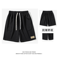 夏季新款短裤男士潮流冰丝薄款五分裤青年运动裤男XD2391特批35，男装休闲裤，星座718