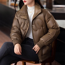 时尚立领短款羽绒棉服女2024冬季新款小个子加厚保暖棉衣棉袄外套，女装棉衣/棉服，婷思杰（原婷想服饰）