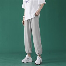 冰氧中性风冰丝垂感顺滑显瘦女长裤  2023-特批20图片