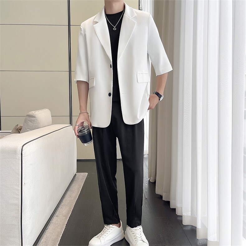 夏季五分小西服男潮流时尚小西装男女可穿得物品质XF003-P70,男装西服,星座210-1