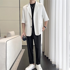 夏季五分小西服男潮流时尚小西装男女可穿得物品质XF003-P70，男装西服，星座210-1