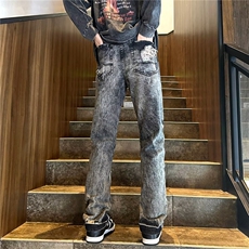 青春流行ins男直筒水洗牛仔裤NX56P55，男装牛仔裤，星座1116-2