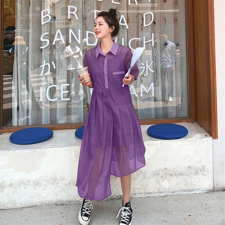 5.16大货超爆网纱两件套连衣裙119-WS2021-P85K128，女装连衣裙，叁秋一裳