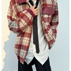 冬季棉衣男格子拼接刺绣男保暖宽松棉服外套，男装棉衣，星座716-3