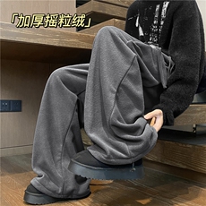 抖音品质加厚摇粒绒侧边大口袋保暖休闲裤B315-K25906-特p40控78，男装棉衣，电商B315