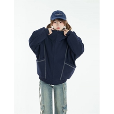 1506A/GF390/P58连帽拉链开衫外套1，女装短外套，星座1506A