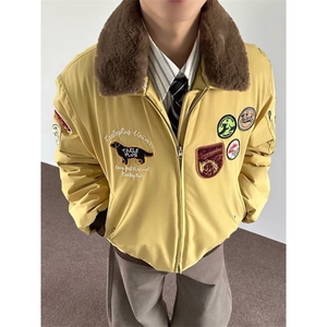 网图 美潮勋章飞行员派克服夹克版棉服外套 W1953/特P105图片