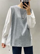 春季潮流设计师款拼接上衣，其它，日の谷