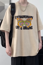 麂皮绒短袖t恤男大码半袖男大皂风JD82366-P25，男装T恤，电商A040