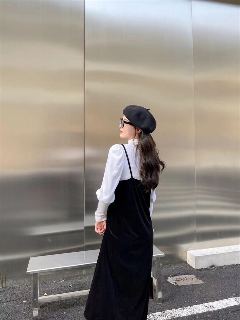 绒吊带裙两件套，女装背心吊带，Balance Studio