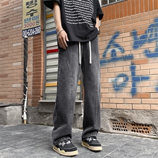 美式高街牛仔裤男春季新款复古百搭直筒长裤K760特批40，男装休闲裤，星座718-1