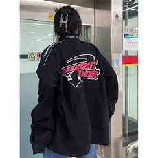 美式高街机车夹克外套男女春秋oversizec潮牌休闲情侣刺绣棒球服，男装夹克，星座506A