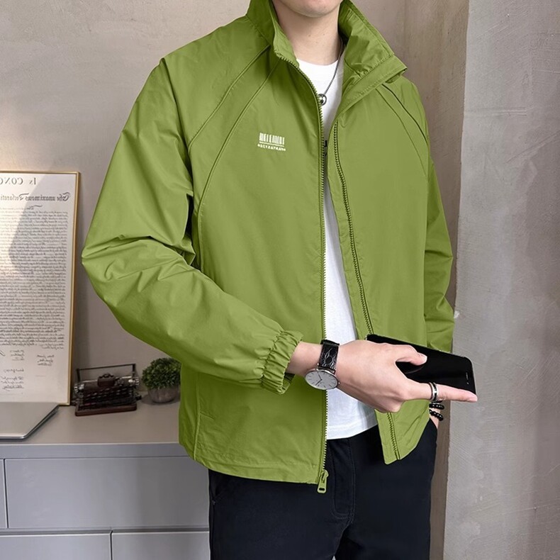 冲锋衣外套春秋款2025新款立领防晒服休闲夹克潮流百搭男装秋上衣,男装夹克,星座218-8