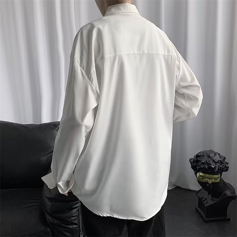 2023春秋款衬衫男情侣衬衣可爱风卡通唐老鸭印花长袖CT03P26,男装衬衫,星座1116-2