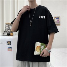 2024夏季棋盘格印花T恤220g100棉A161-2-T104-P25，男装T恤，电商A161-2