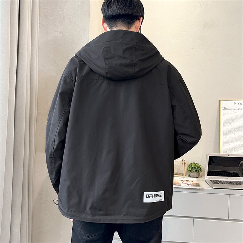 2025新款秋季工装外套男潮牌印花休闲长袖男夹克D327-2311-P85,男装夹克,电商D327