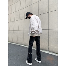 美式ins高街vibe重工艺水洗复古黄泥牛仔裤货号K2316P55，男装牛仔裤，电商A063