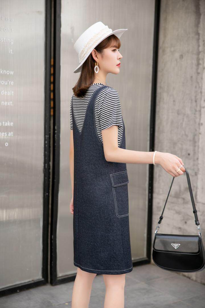 （现货）假两件连衣裙，女装连衣裙，伊娜蕾尔