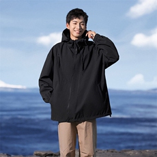 秋季新款二开宽松夹克男纯色冲锋衣外套DSA157B-JK7834-P68，男装夹克，电商A157B