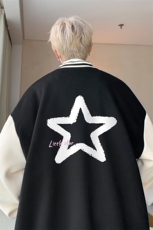 摇粒绒棒球服男大码开衫卫衣男夹克BF86286-P65，男装夹克，电商A040