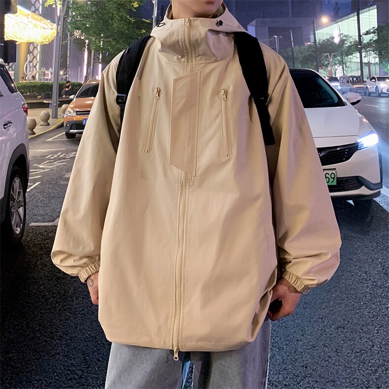 JK8101/P60户外春装新款防水冲锋衣男女夹克美式机能工装外套,男装夹克,电商A141