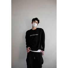 明星私服现货春款飞机扣不对称双肩设计打底T恤潮流高街卫衣P55，男装卫衣，电商B319