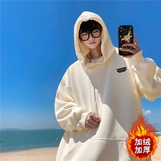 ！重磅大码M-4XL得物品质加厚连帽卫衣RH6247-特P35加绒P43，男装卫衣，星座610B-1